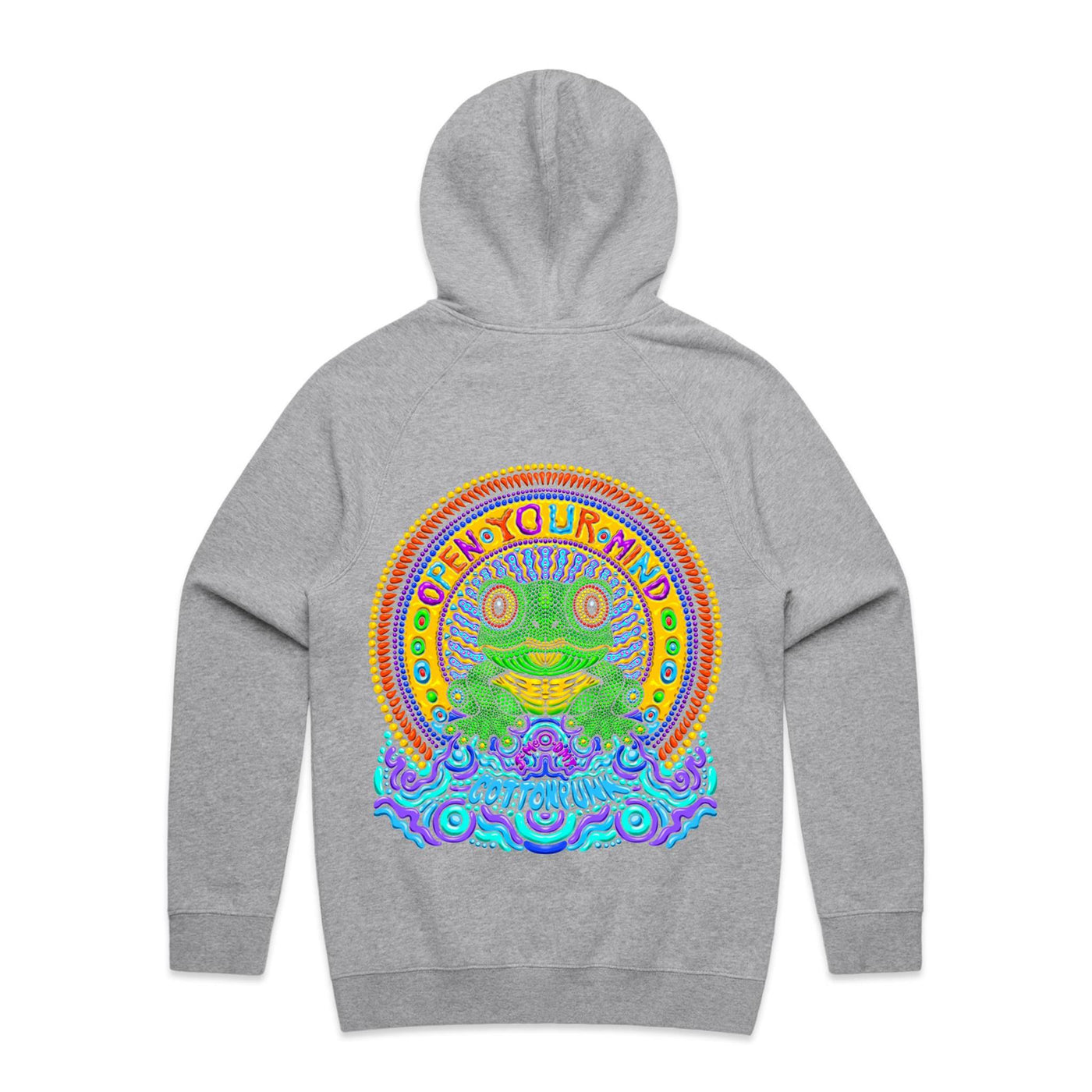 OPEN YOUR MIND - Mens Pocket Hoodie - BACK PRINT