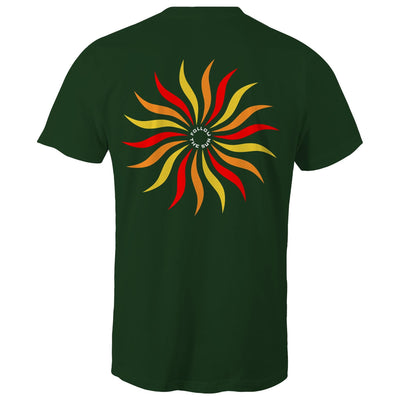 FOLLOW THE SUN - Mens T-Shirt - BACK PRINT