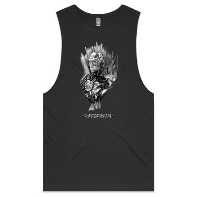 TIME MACHINE - Mens Sleeveless T-Shirt - FRONT PRINT