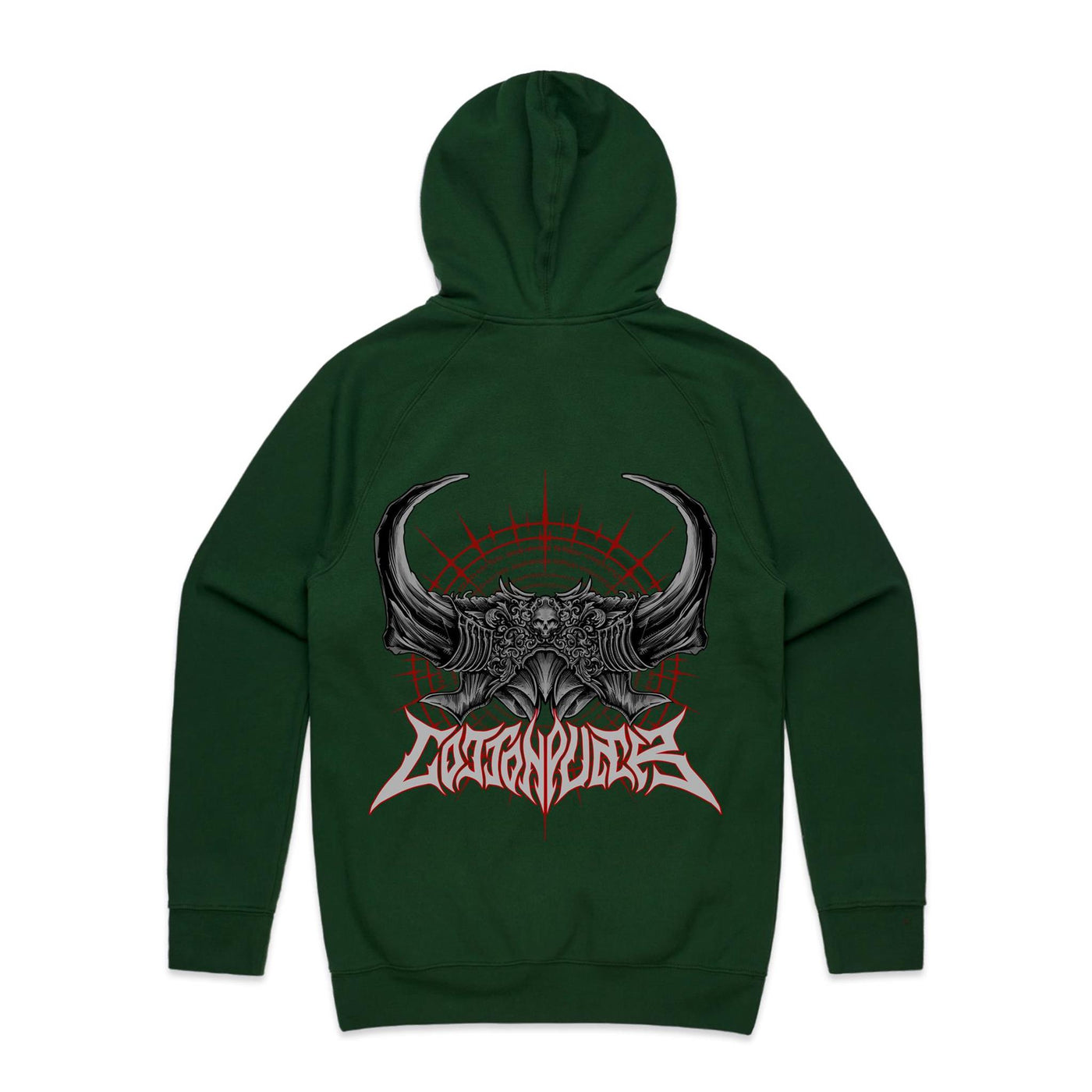 BLACK SPELL - Mens Pocket Hoodie - BACK PRINT