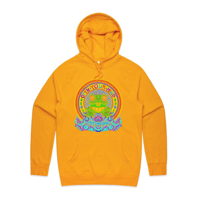 OPEN YOUR MIND - Mens Pocket Hoodie - FRONT PRINT