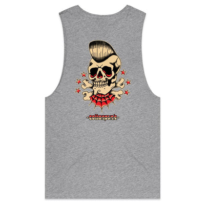 ELVIS IS NOT DEAD - Mens Sleeveless T-Shirt - BACK PRINT