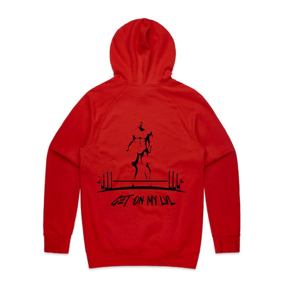 GET ON MY LVL - Mens Pocket Hoodie - BACK PRINT