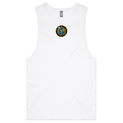 BASS IN YOUR FACE - Mens Sleeveless T-Shirt - BACK PRINT