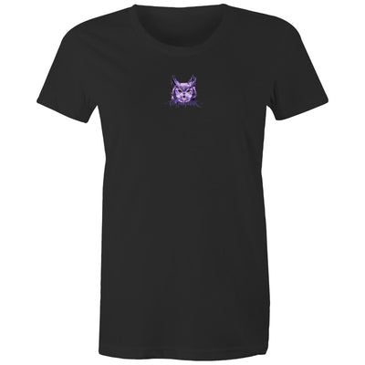 NIGHT HUNTER (W) - Womens T-Shirt - BACK PRINT