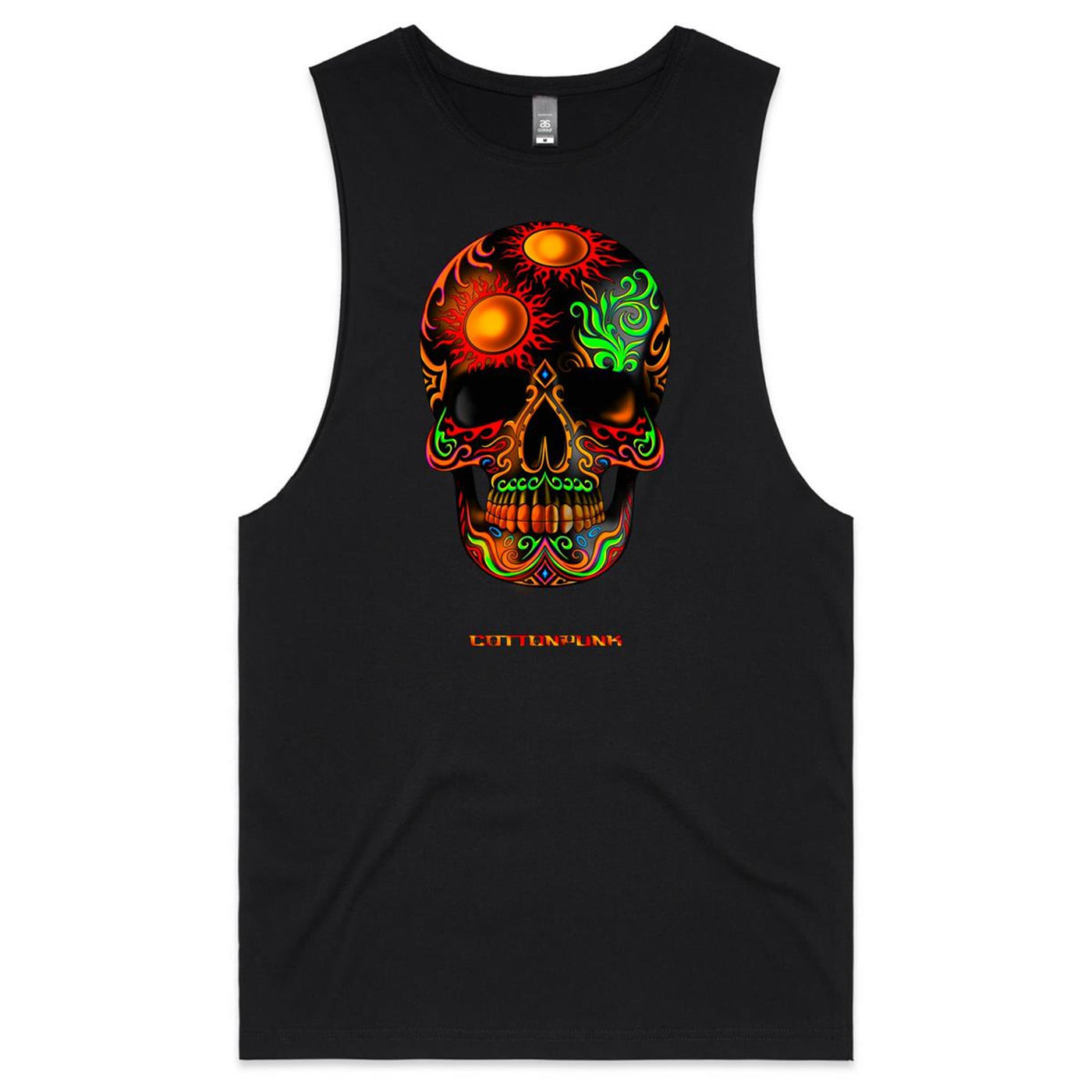 DEATH BY SUNSET - Mens Sleeveless T-Shirt - FRONT PRINT