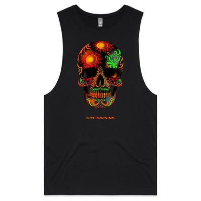 DEATH BY SUNSET - Mens Sleeveless T-Shirt - FRONT PRINT