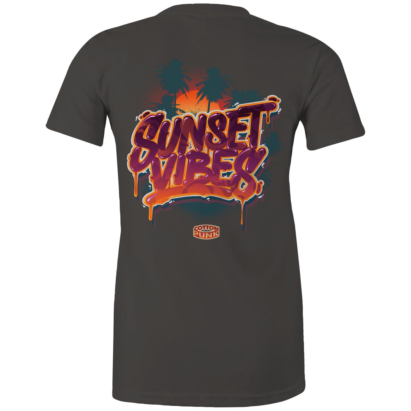 SUNSET VIBES (W) - Womens T-Shirt - BACK PRINT