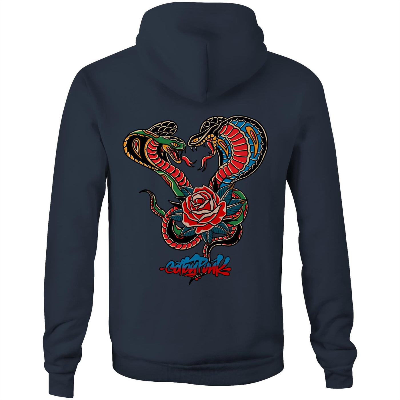 ROMANCE AIN'T DEAD - Mens Pocket Hoodie - BACK PRINT