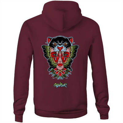 NO REGRETS - Mens Pocket Hoodie - BACK PRINT