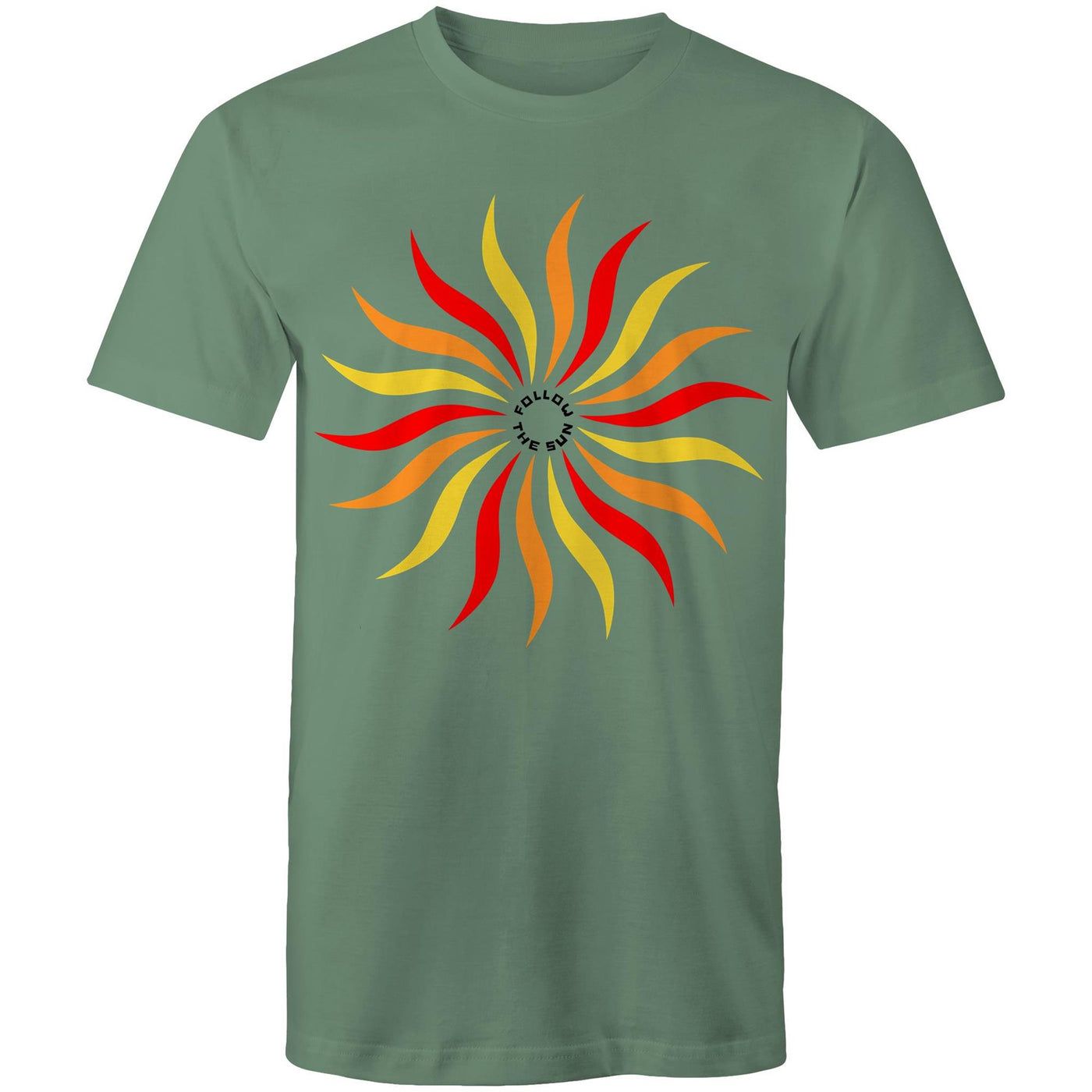 FOLLOW THE SUN - Mens T-Shirt - FRONT PRINT