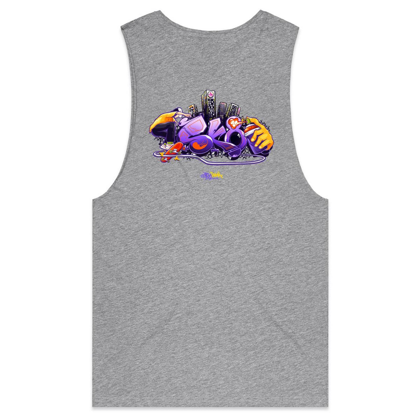 SK8 - Mens Sleeveless T-Shirt - BACK PRINT