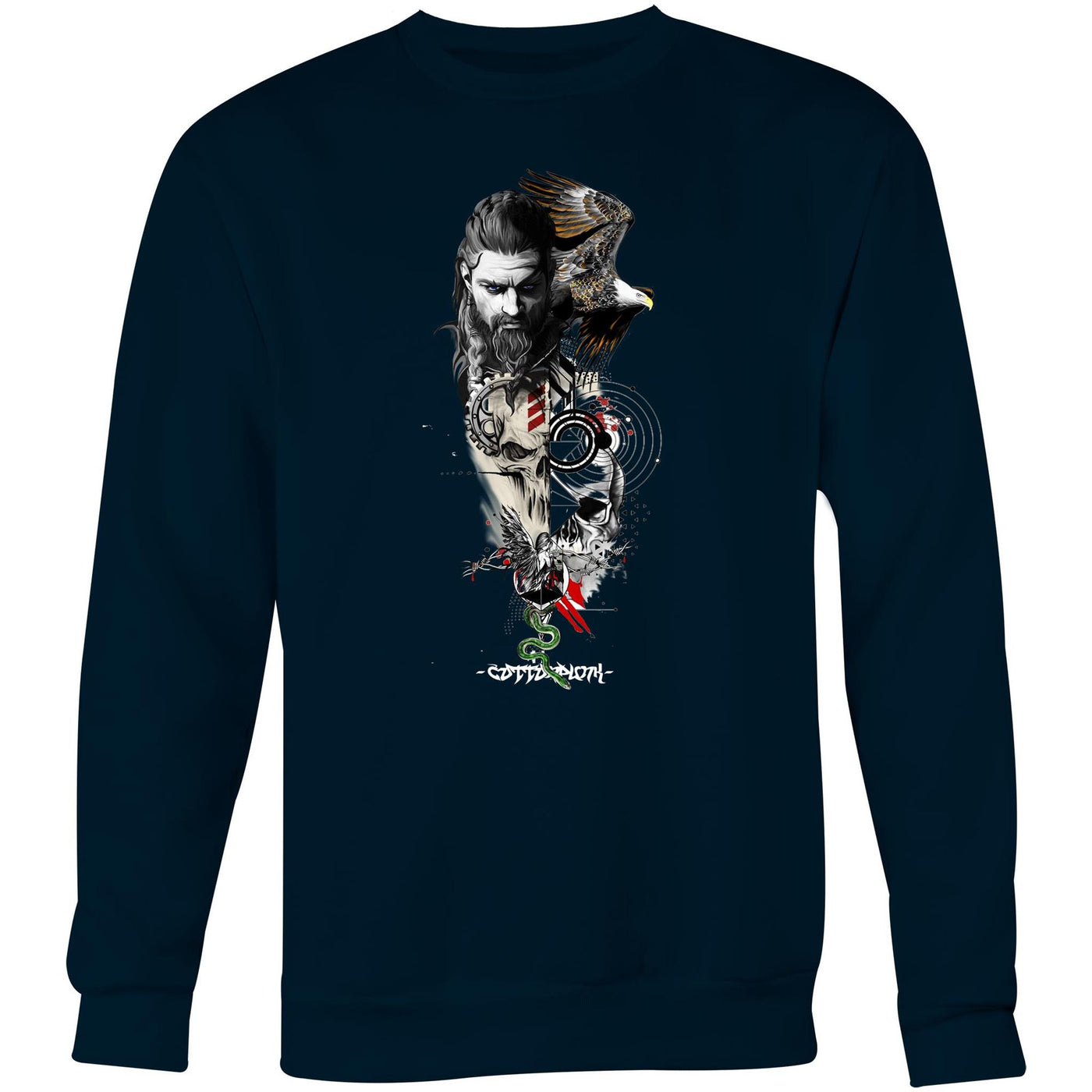 WARRIOR - Mens Sweatshirt - FRONT PRINT