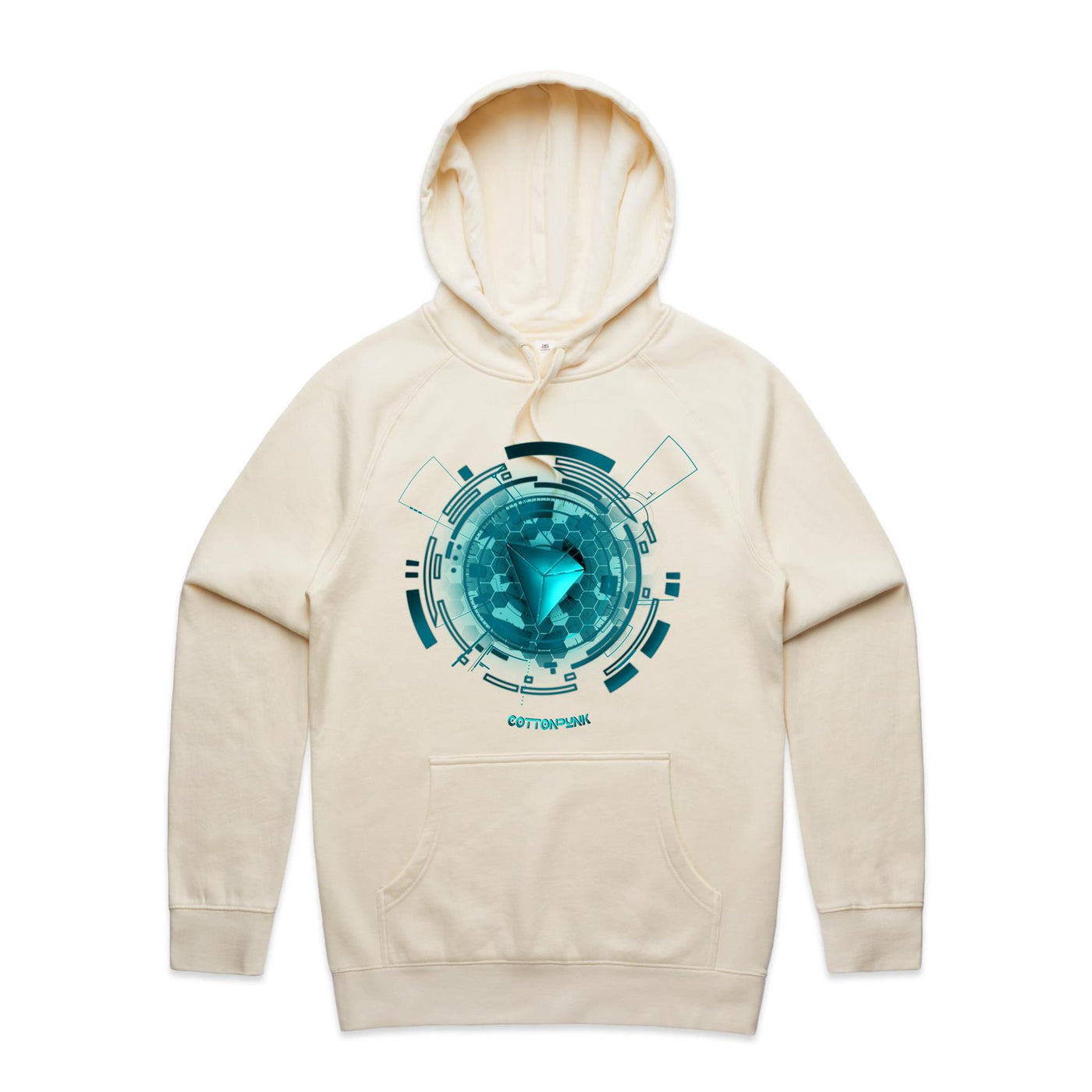 TRON III - Mens Pocket Hoodie - FRONT PRINT