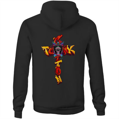 COTTONPUNK X HEAT - Mens Pocket Hoodie - BACK PRINT