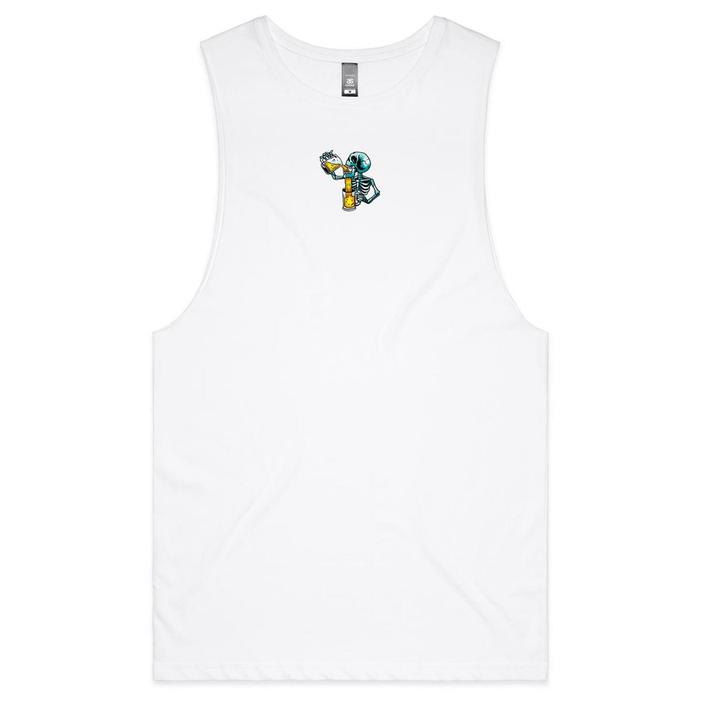 HAPPY HOUR FOREVER - Mens Sleeveless T-Shirt - BACK PRINT