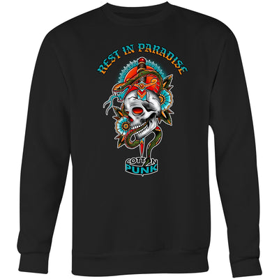 REST IN PARADISE - Mens Sweatshirt - FRONT PRINT