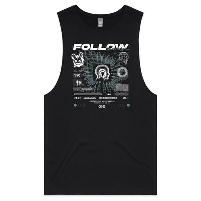 FREQUENCY - Mens Sleeveless T-Shirt - FRONT PRINT