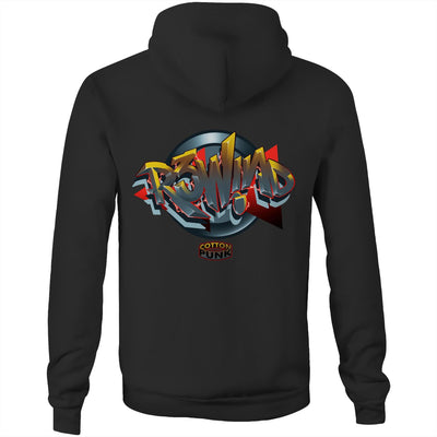 R3WIND - Mens Pocket Hoodie - BACK PRINT