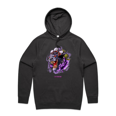 PANTHER - Mens Pocket Hoodie - FRONT PRINT