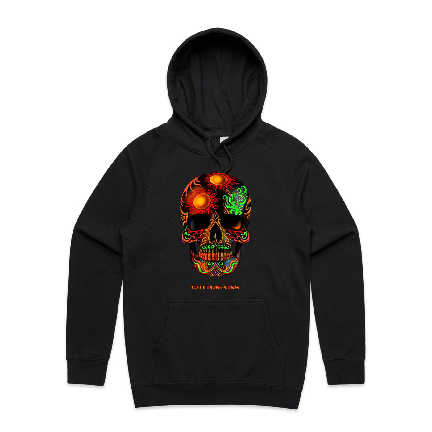 DEATH BY SUNSET - Mens Pocket Hoodie - FRONT PRINT