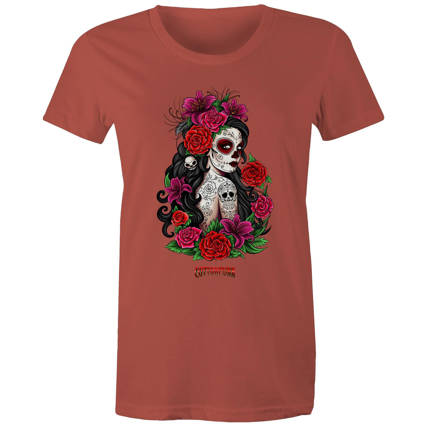 EL AMOR NUNCA MUERE - Womens T-Shirt - FRONT PRINT