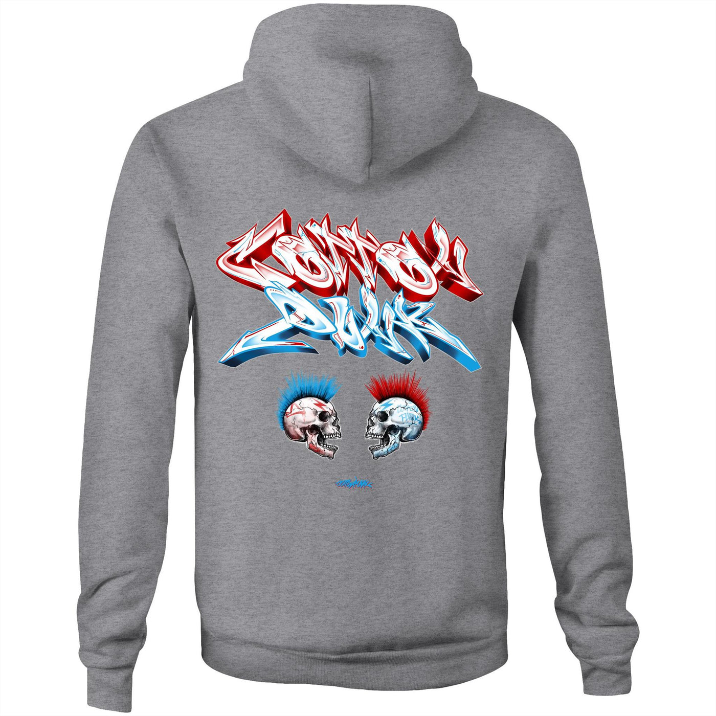 FACE 2 FACE - Mens Pocket Hoodie - BACK PRINT