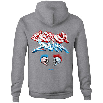 FACE 2 FACE - Mens Pocket Hoodie - BACK PRINT