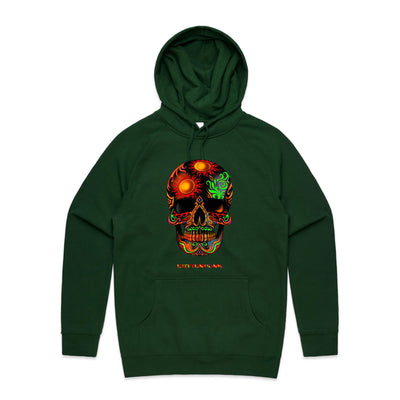 DEATH BY SUNSET - Mens Pocket Hoodie - FRONT PRINT