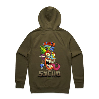 SYCHO - Mens Pocket Hoodie - BACK PRINT