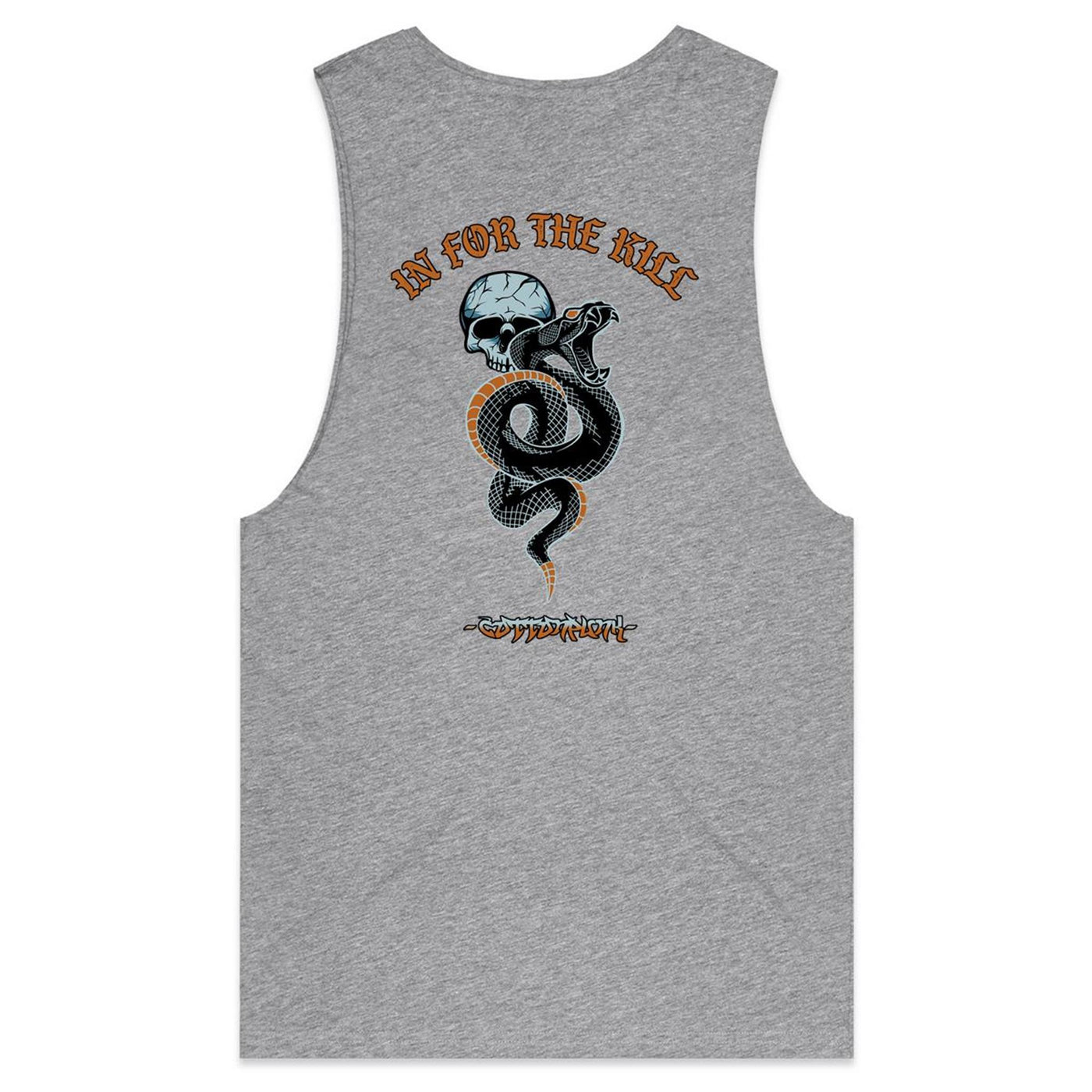 IN FOR THE KILL - Mens Sleeveless T-Shirt - BACK PRINT