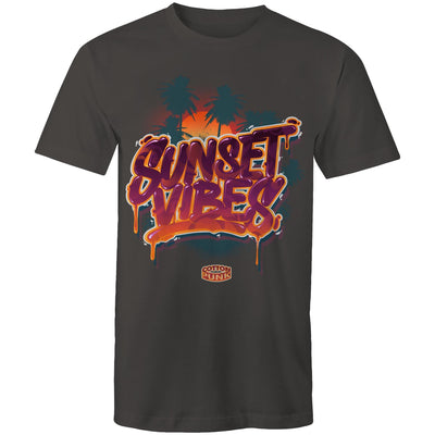 SUNSET VIBES - Mens T-Shirt - FRONT PRINT