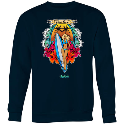 ONE LOVE - Mens Sweatshirt - FRONT PRINT