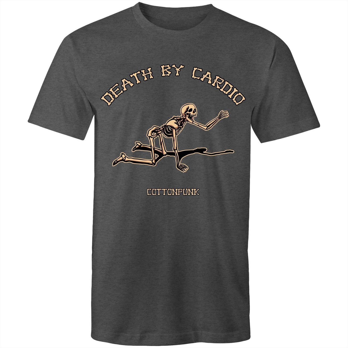 DEATH BY CARDIO - Mens T-Shirt - FRONT PRINT