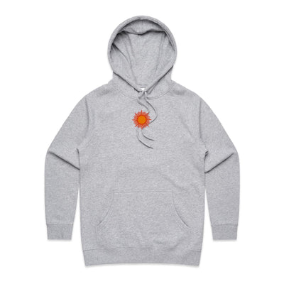 SUNSET VIBES (W) - Womens Pocket Hoodie - BACK PRINT