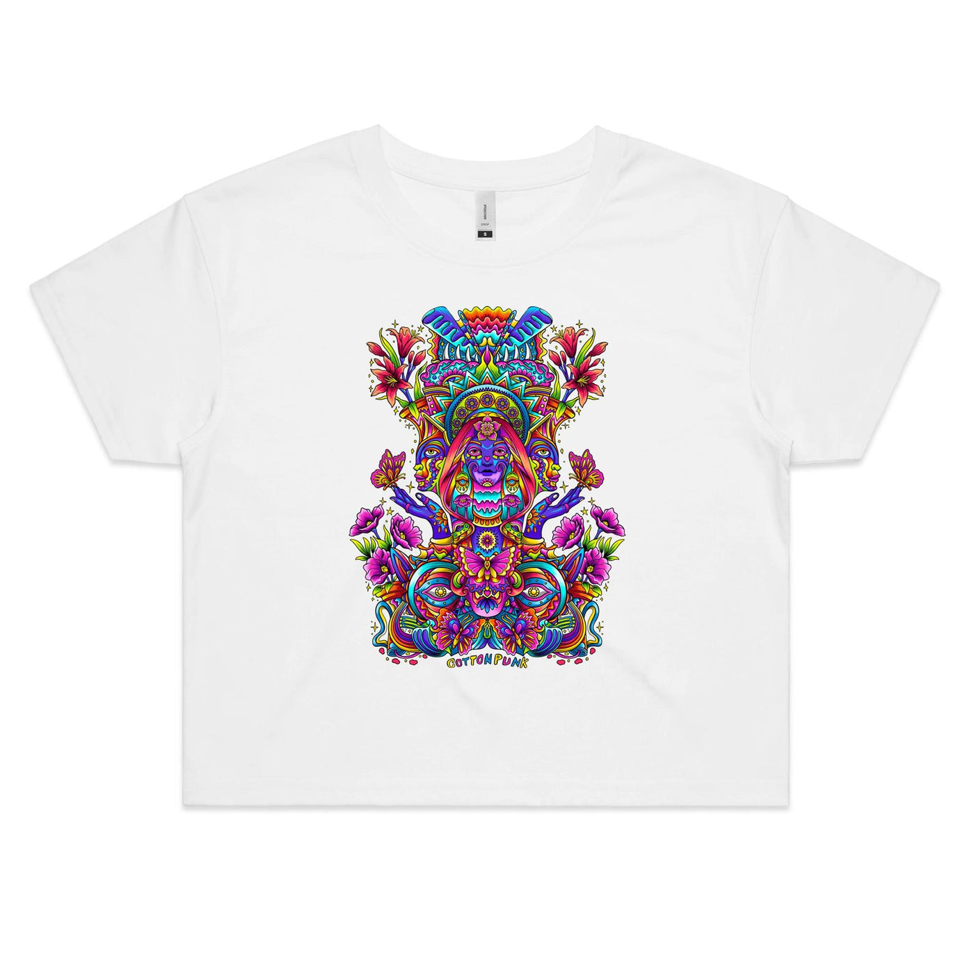 EGO TRIP - Womens Crop T-Shirt - FRONT PRINT