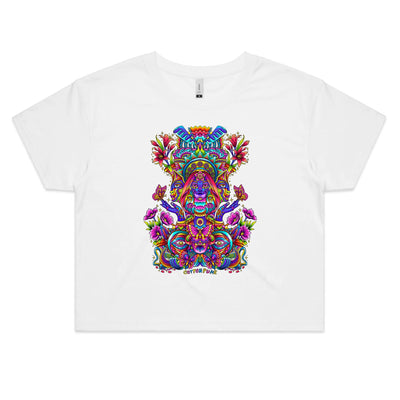 EGO TRIP - Womens Crop T-Shirt - FRONT PRINT