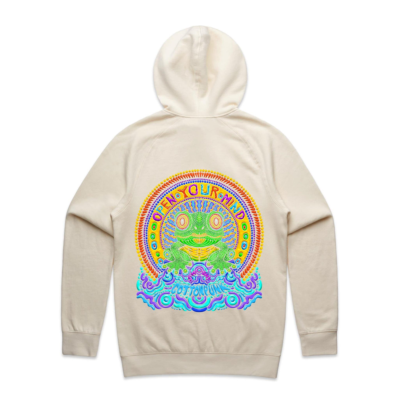 OPEN YOUR MIND - Mens Pocket Hoodie - BACK PRINT