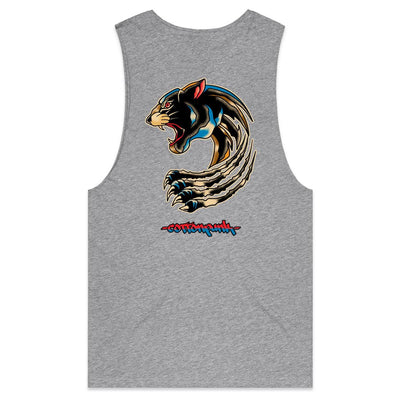 PANTHER (RT) - Mens Sleeveless T-Shirt - BACK PRINT