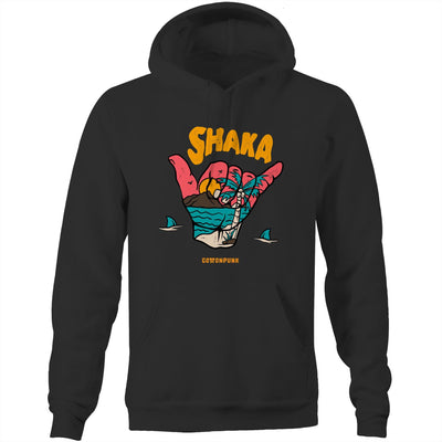 SHAKA - Mens Pocket Hoodie - FRONT PRINT