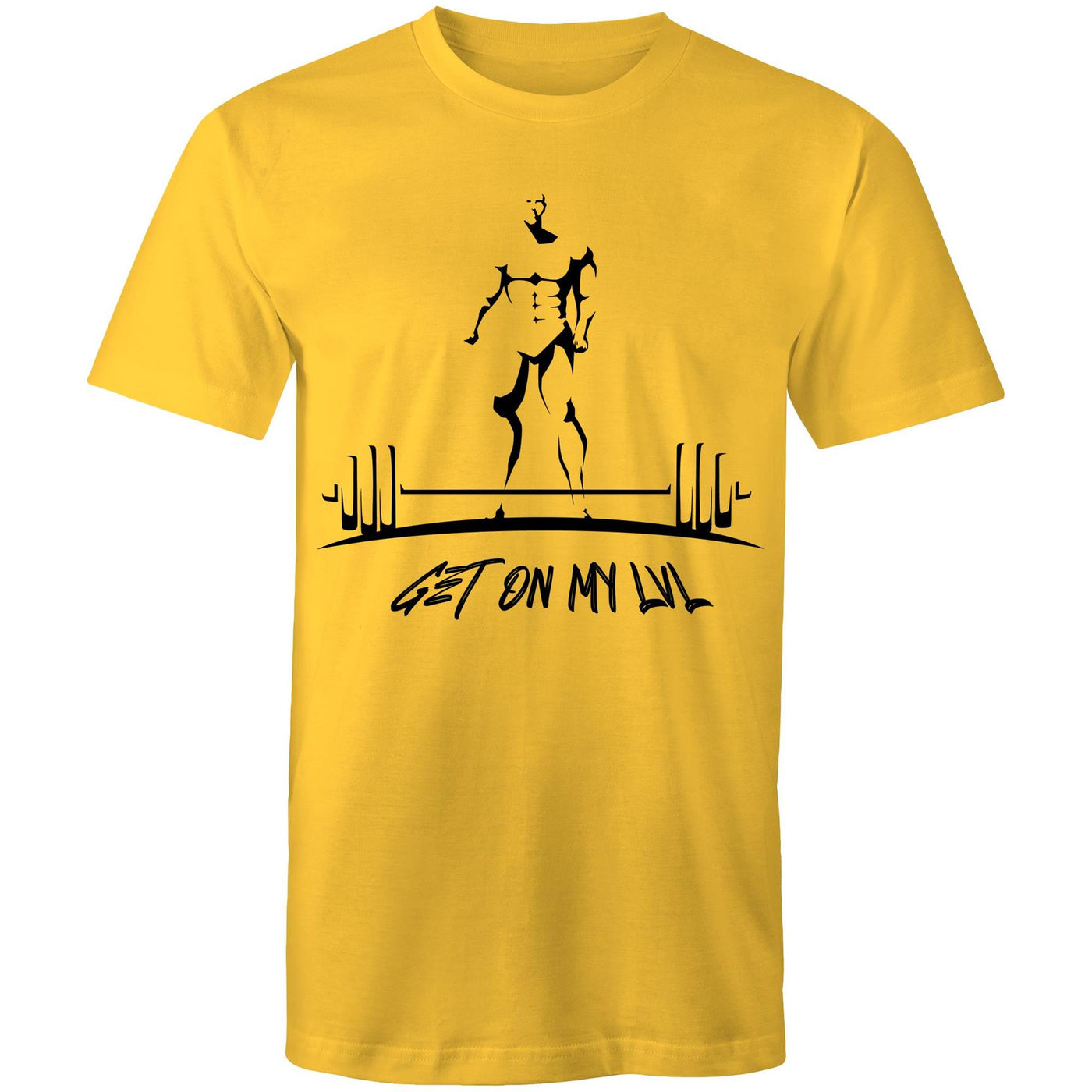 GET ON MY LVL - Mens T-Shirt - FRONT PRINT