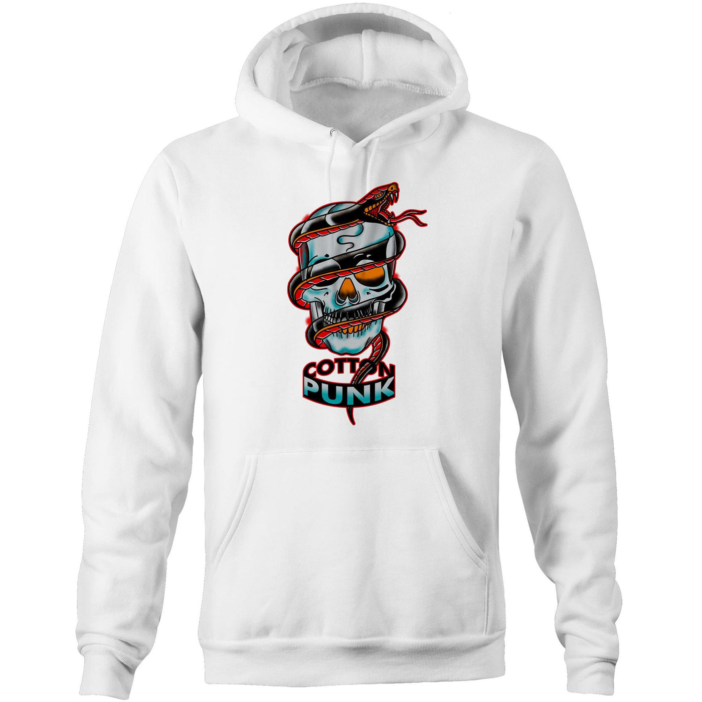 WRAPPED - Mens Pocket Hoodie - FRONT PRINT