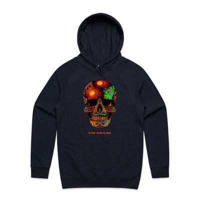 DEATH BY SUNSET - Mens Pocket Hoodie - FRONT PRINT