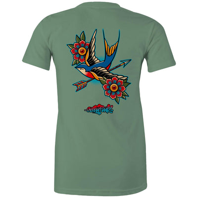 BIRD OF PREY (W) - Womens T-Shirt - BACK PRINT