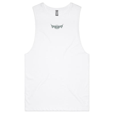 BETWEEN HEAVEN & HELL - Mens Sleeveless T-Shirt - BACK PRINT