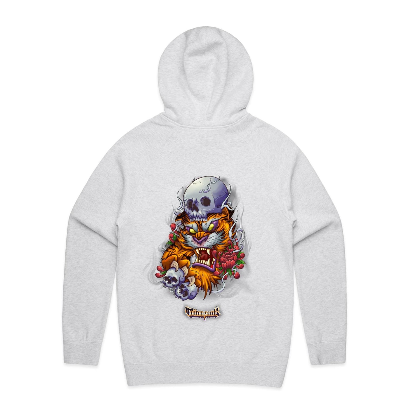 TIGER - Mens Pocket Hoodie - BACK PRINT