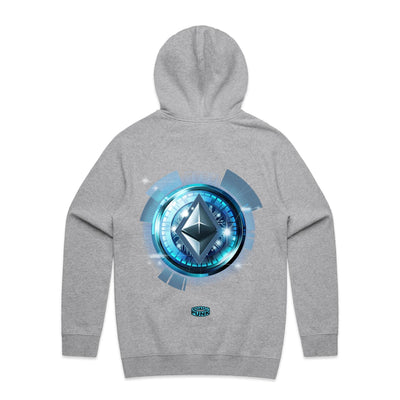 ETHEREUM - Mens Pocket Hoodie - BACK PRINT