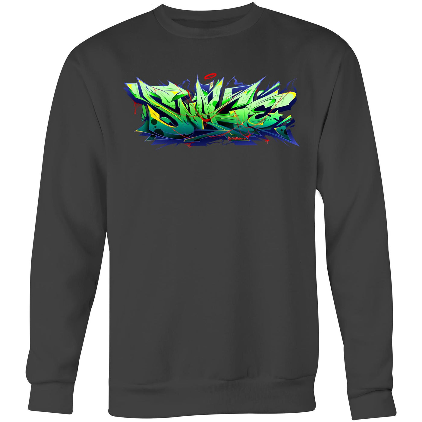 SNAKE (R) - Mens Sweatshirt - FRONT PRINT