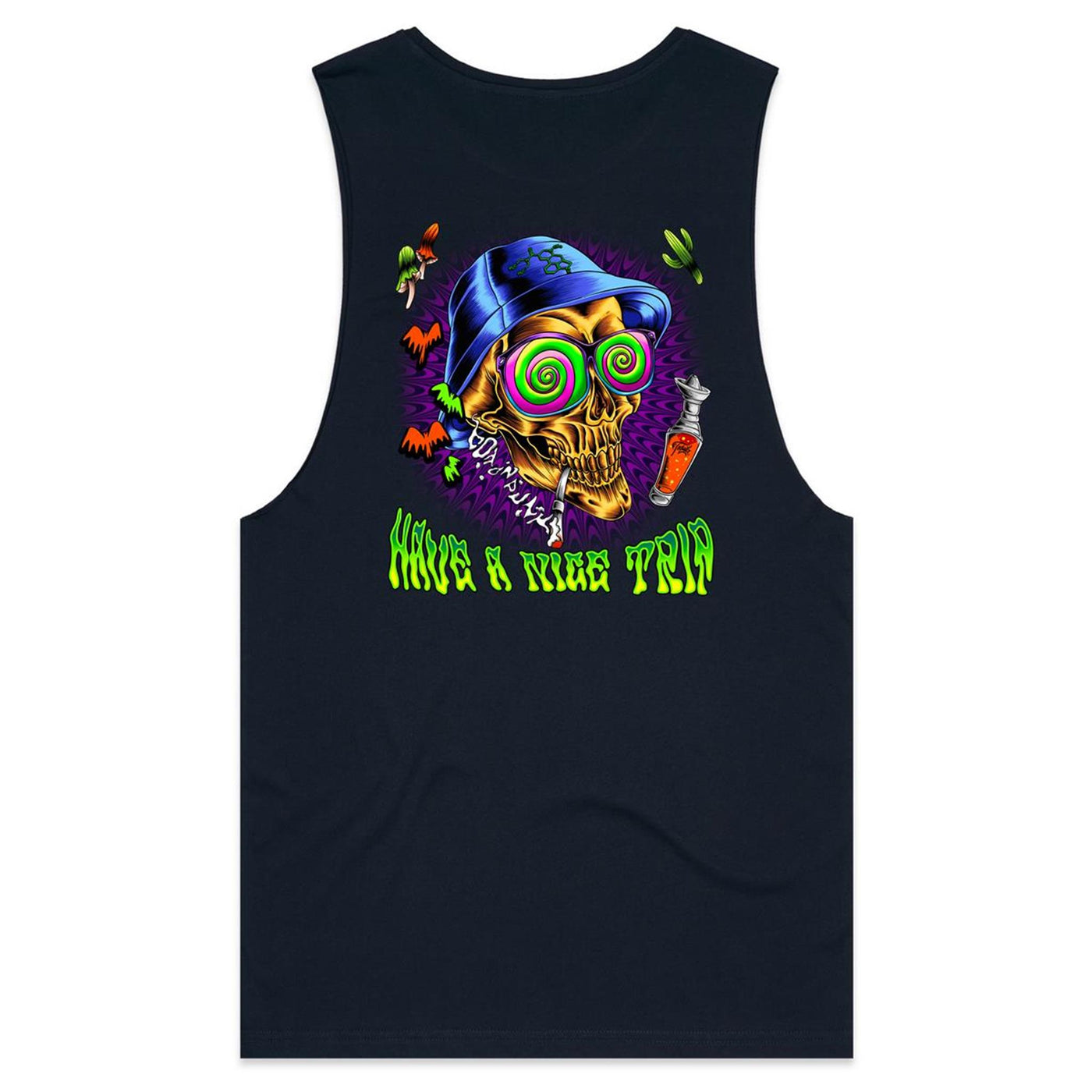 HAVE A NICE TRIP - Mens Sleeveless T-Shirt - BACK PRINT