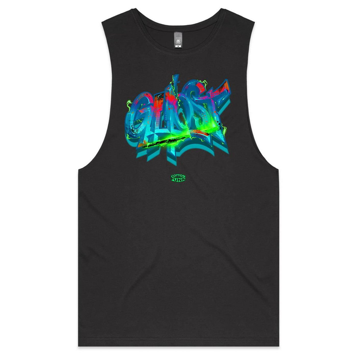 GHOST - Mens Sleeveless T-Shirt - FRONT PRINT